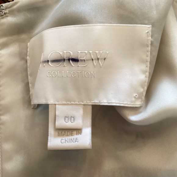 J Crew Collection Jules dress size 00 Shift Dress‎ Print 100% Silk Lined - Picture 8 of 9